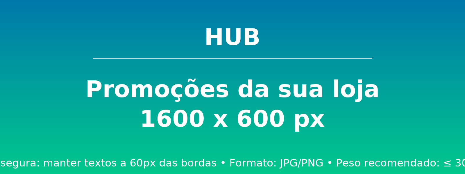 Promoções da sua loja